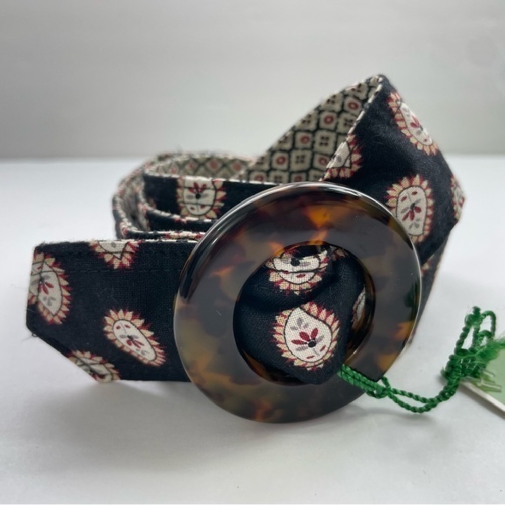 Vera Bradley Reversible Belt Black/Cream/Red‎ - Picture 3 of 12
